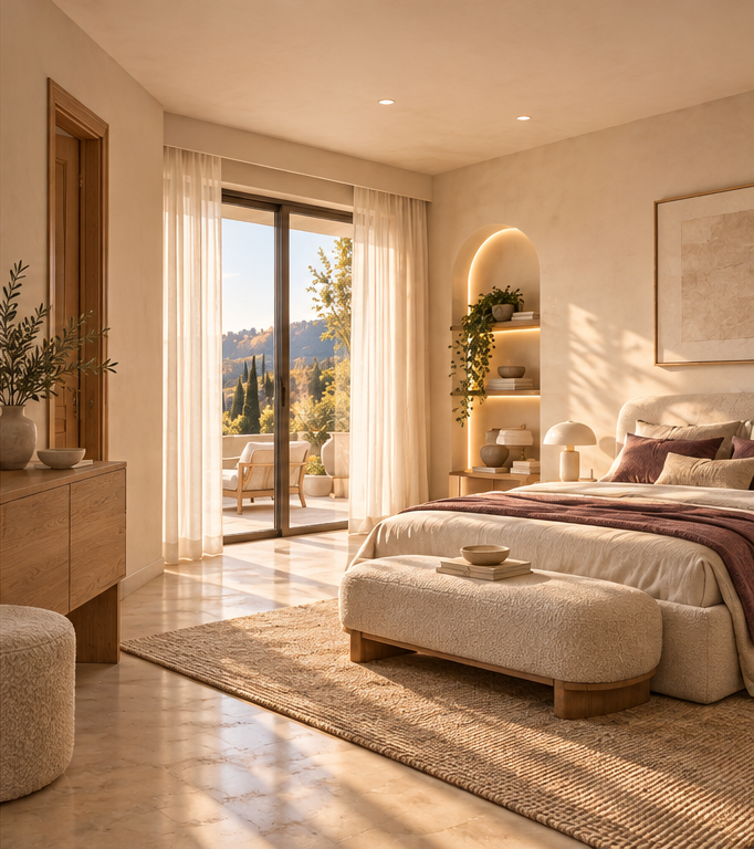 El mismo dormitorio remodelado con CREATE ESENCIA AI
